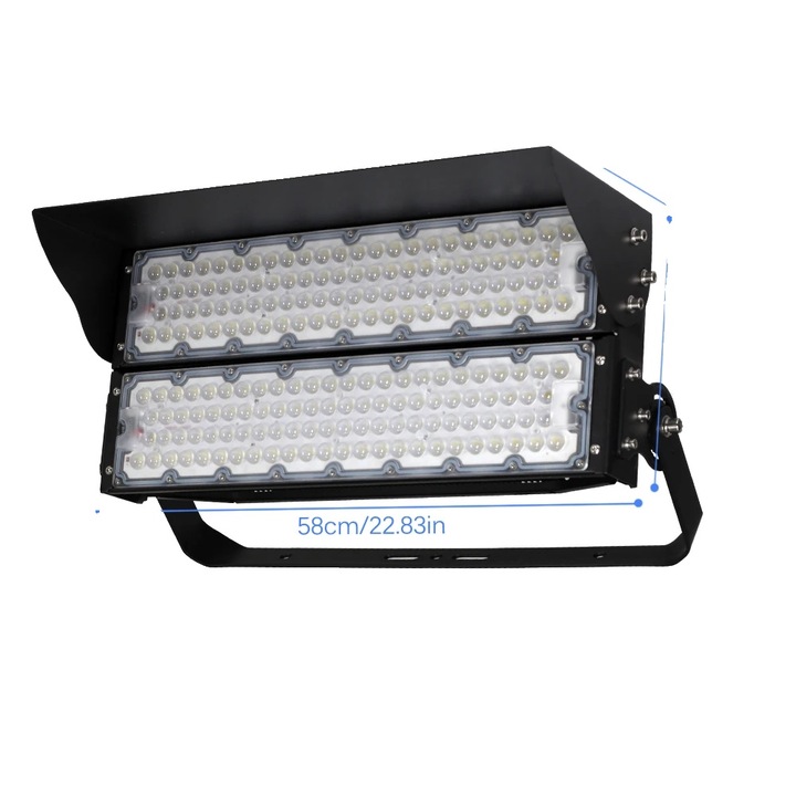 Proiector LED 480W, design rezistent la apa, utilizare exterioara, iluminare eficienta energetica