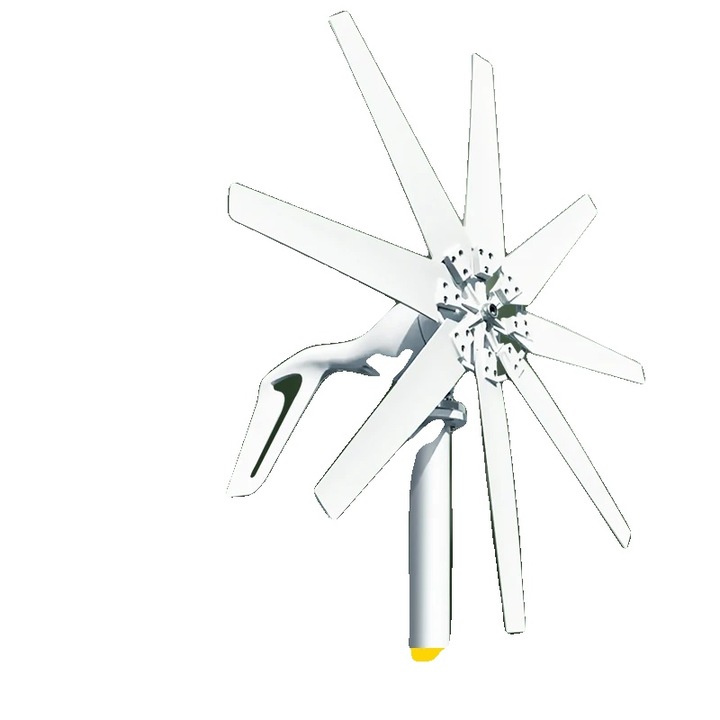 Generator eolian 1000W, cu controler Mppt, 24V, din otel inoxidabil, eficienta ridicata, suport pentru panouri solare