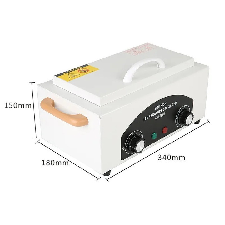 Hőlégsterilizátor, állítható hőmérséklet, időzítő funkció, 35x20x17.5cm, 2230ML