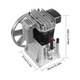 Cap pompa compresor aer 3CP, model 2065, transmisie cu curea pentru motor 2, 2 kW, cu filtru de aer si amortizor zgomot, argintiu