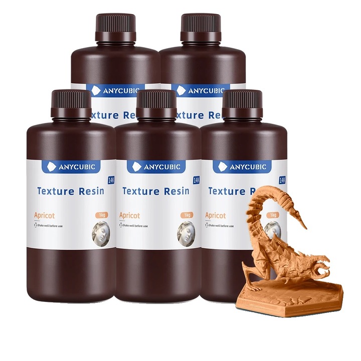 Rasina 3D, Apricot, 5kg, clar, 8-12 sec. timp de intarire