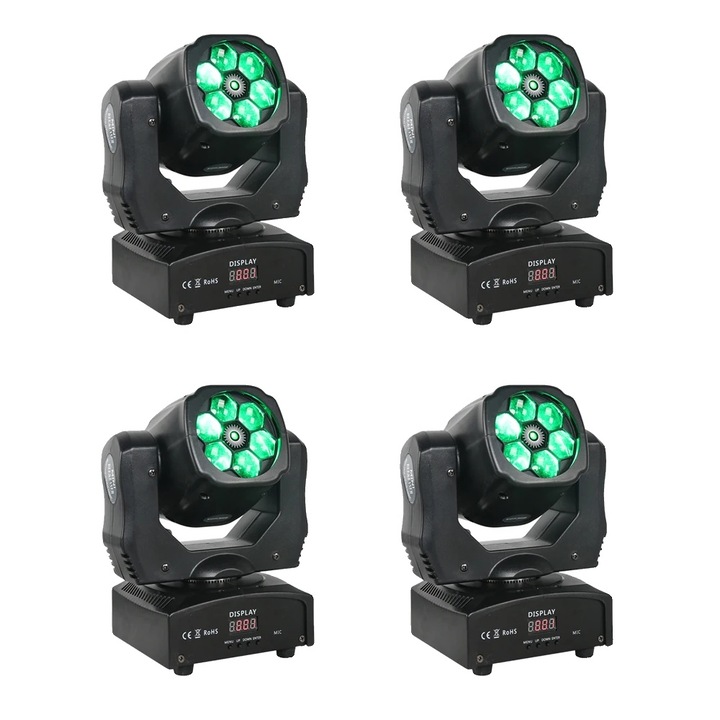 Echipamente de lumini, 90W, efecte RGBW, set 4 bucati, 30x25.5x20cm