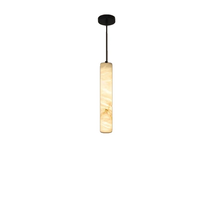 Lustra Dimmabila LED, Design Elegant din Marmura, 30cm, Lumina Calda