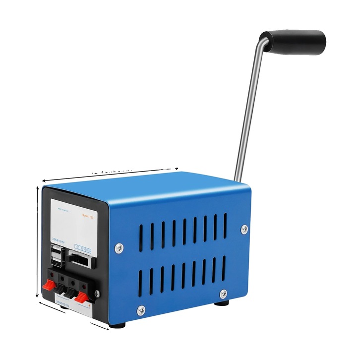 Generator electric portabil, incarcator de urgenta ecologic, 20W, albastru, 5x3.39x3.46 in