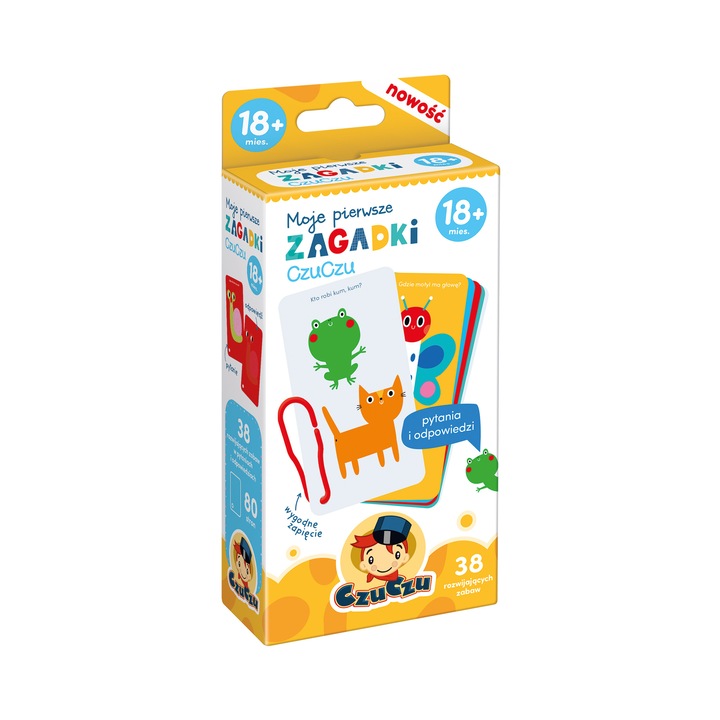 Образователна харта на CzuCzu. Moje pierwsze zagadki, 18 месеца+, джобен формат, 80 стр