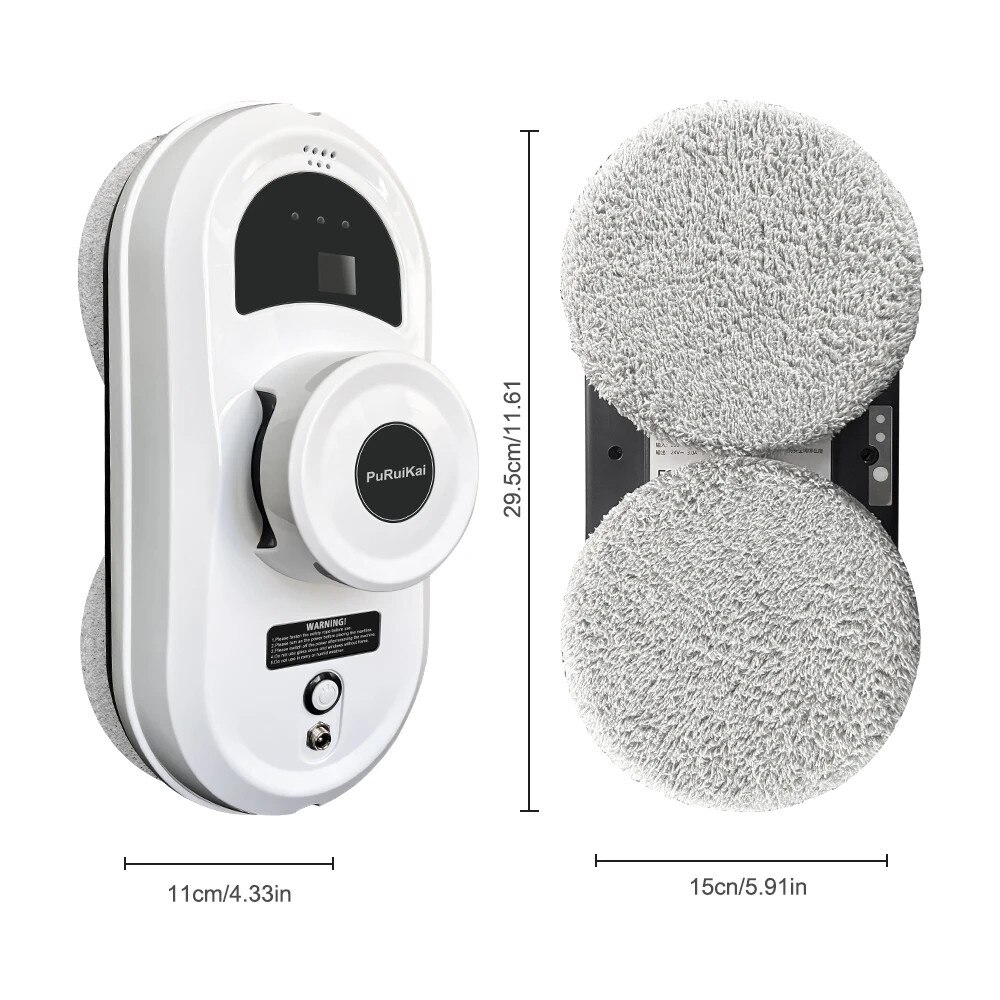 Set robot de curatat geamuri, detectie inteligenta a marginilor, metoda eficienta de curatare, cu accesorii