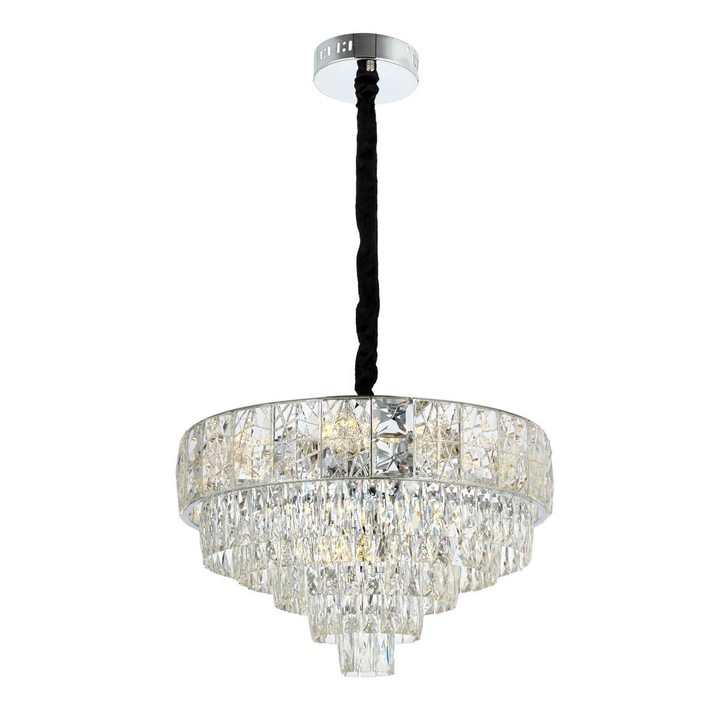 Полилей Кристал HubRom, BILGE 5050-1803-51 50x50xHmax90 см 9xE14-40W Хром