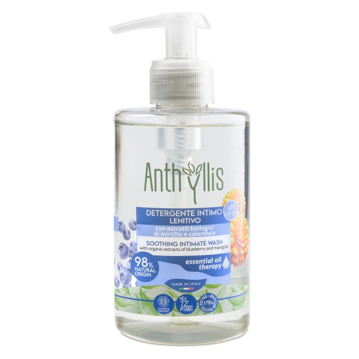 Gel pentru igiena intima calmant, cu extract de afine si galbenele ECO BIO Anthyllis 300ml