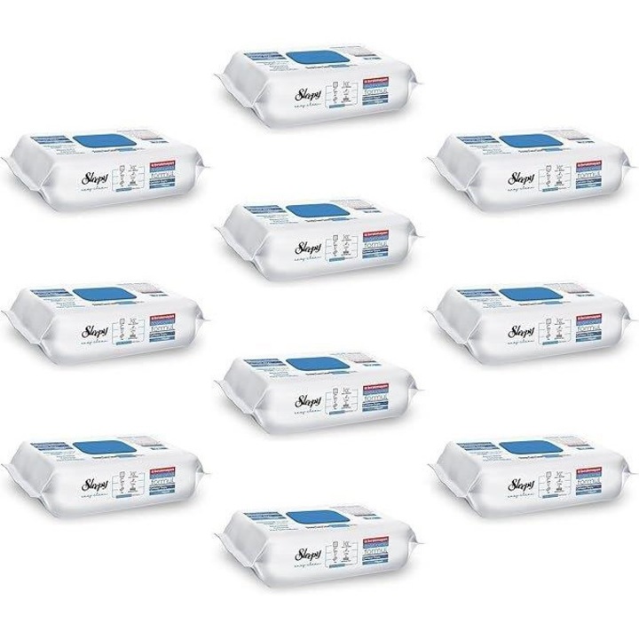PACHET - 10 X Servetele Umede Sleepy Easy Clean Multisuprafete BLEACH ADDITIVE, 100 Buc