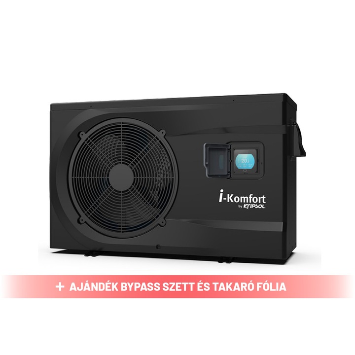 Kripsol I-KOMFORT RC FULL INVERTER Medence Hőszivattyú – 17 kW + AJÁNDÉK BYASS SZETT + TÉLI TAKARÓ