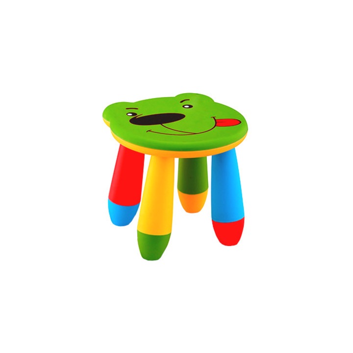 Scaunel URSULET pentru copii culoare verde