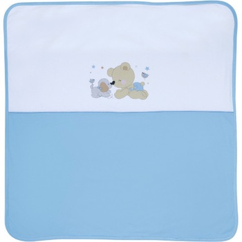 Patura Lorelli Bumbac Za Za 90 x 90, Blue Patura Lorelli Bumbac Za Za 90 x 90, Blue