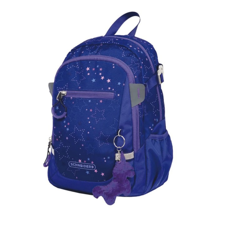 Rucsac Clasa Pregatitoare Galaxy Girl Violet, Schneiders Kids, 25 x 35 x 12 cm, 11 L, violet