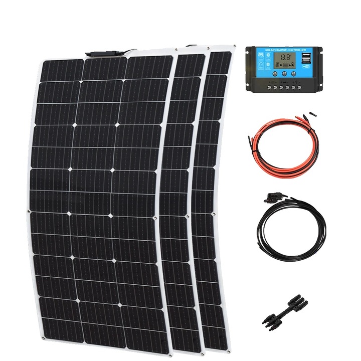 Panou solar, 450W, 12V/36V, eficienta ridicata, dimensiuni 1160x565x2.5mm, set