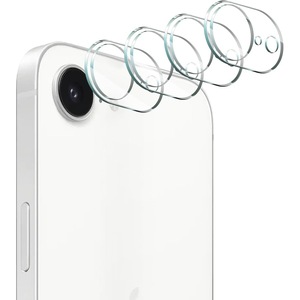 Set 2 Folii Protectie Camera pentru iPhone 16e, Sticla Securizata 9H, Transparent, AntiShock