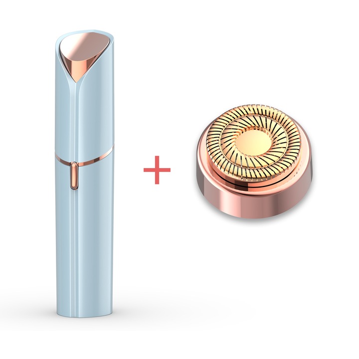 Epilator electric, cu LED, pentru fata, lame din inox