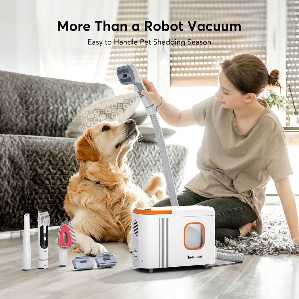 Aspirator robot Teendow D20S MAX, putere aspirare 6000Pa, capacitate 3L, navigare LiDAR, design compact