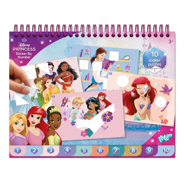 Disney Hercegnők Story puzzle matrica és színező szett
