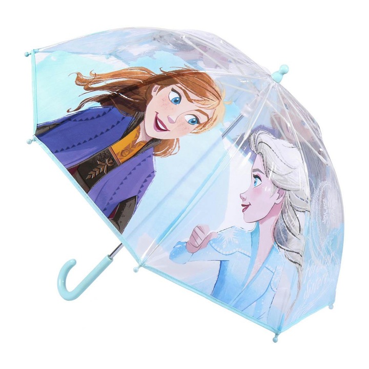 Детски прозрачен чадър Disney Frozen Icy Drizzle Ø71 см