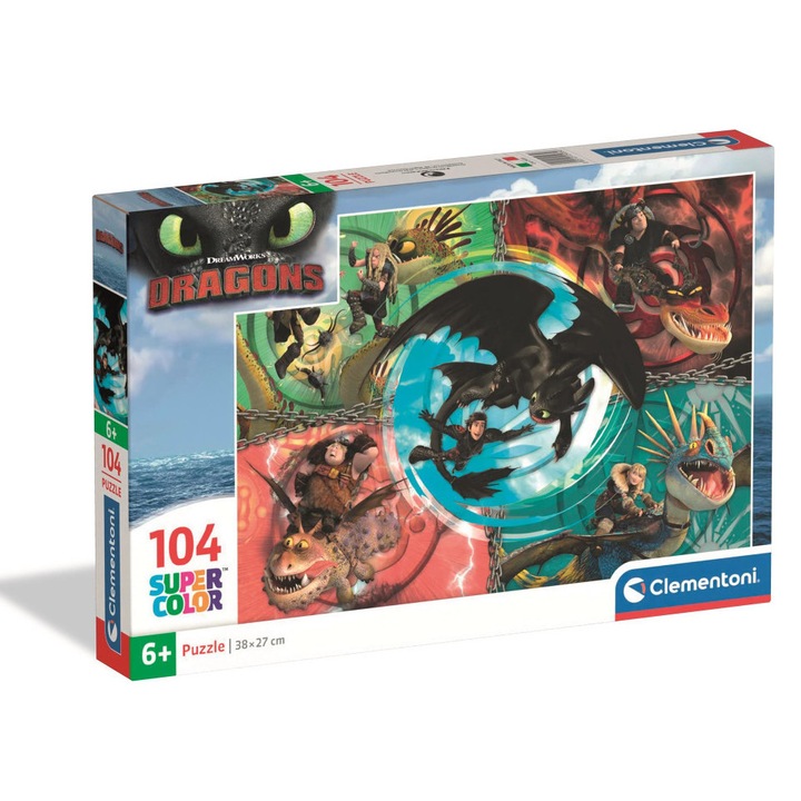 Így neveld a sárkányodat Friends 104 db-os puzzle Clementoni