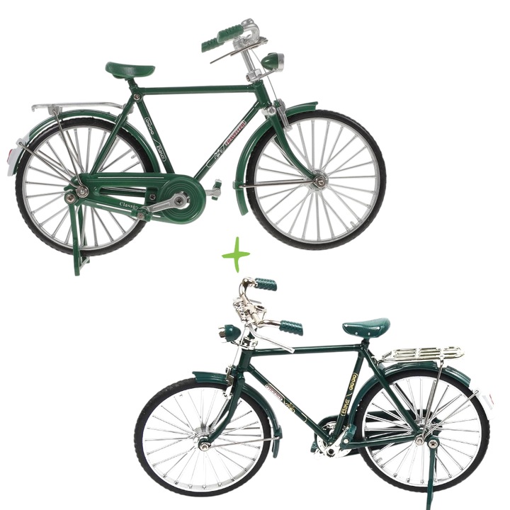 Mini bicicleta tip macheta - 2 bucati, modelul se construieste ca un puzzel, pretabil pentru laboratoarele de robotica, copii +14 ani