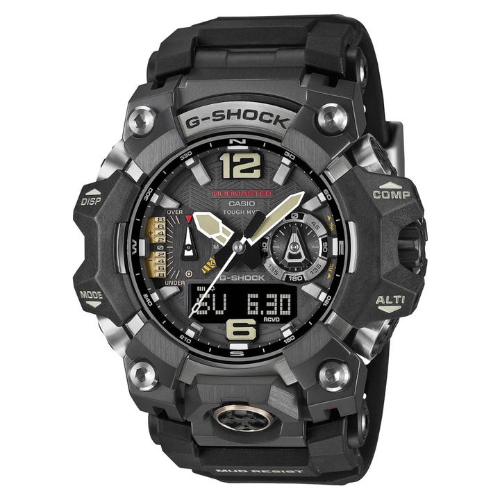 Férfi karóra G-SHOCK GWG-B1000-1AER, szürke, 56x18mm, bőr szíj, napelemes szerkezet, 200m vízállóság