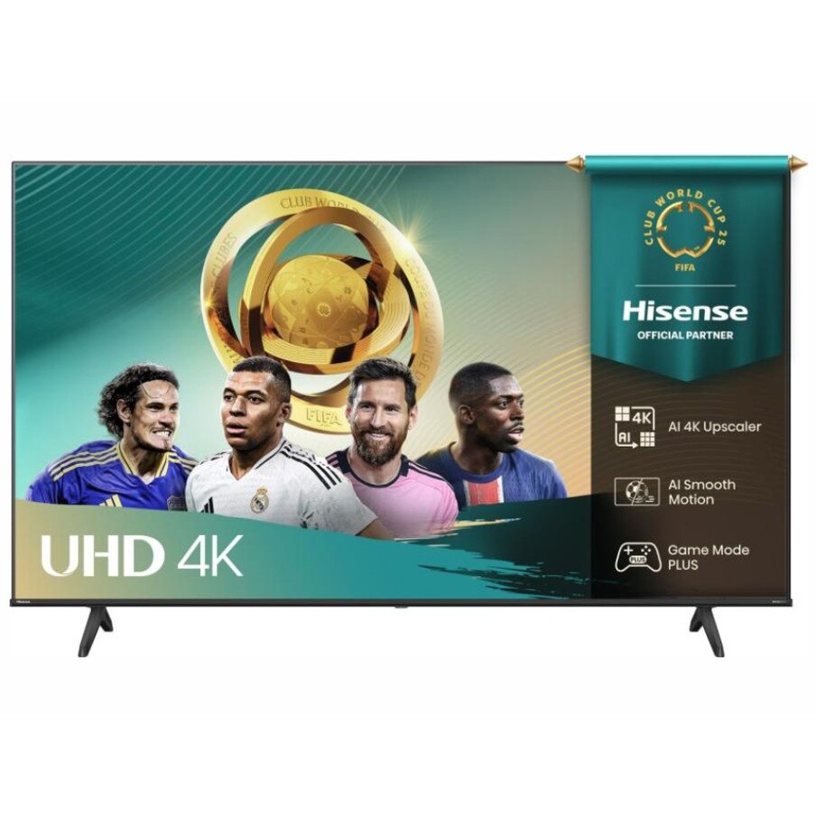 Televizor Hisense 75" A6Q, 4K Ultra HD 3840x2160, DLED, DFA, Precision Colour, HDR 10+, HLG, Dolby Vision, Senzor de lumină, Smart TV, WiFi, BT, AnyView Cast, Mod Gaming, 1xHDMI2 eArc, 3xHDMI, 2xUSB, LAN, CI+, DVB-T2/C/S2, Negru 75A6Q