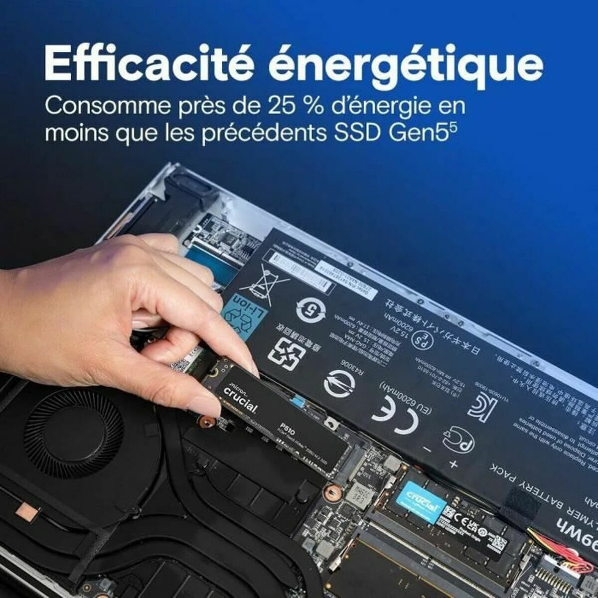 Crucial P510 2TB PCle Gen5 NVMe 2280 M.2 SSD - eMAG.ro