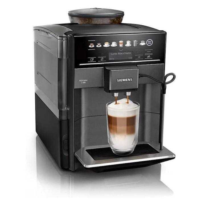 Espressor Automat Siemens TE651319RW 1.7L 15 Bar 1500W Negru/Gri