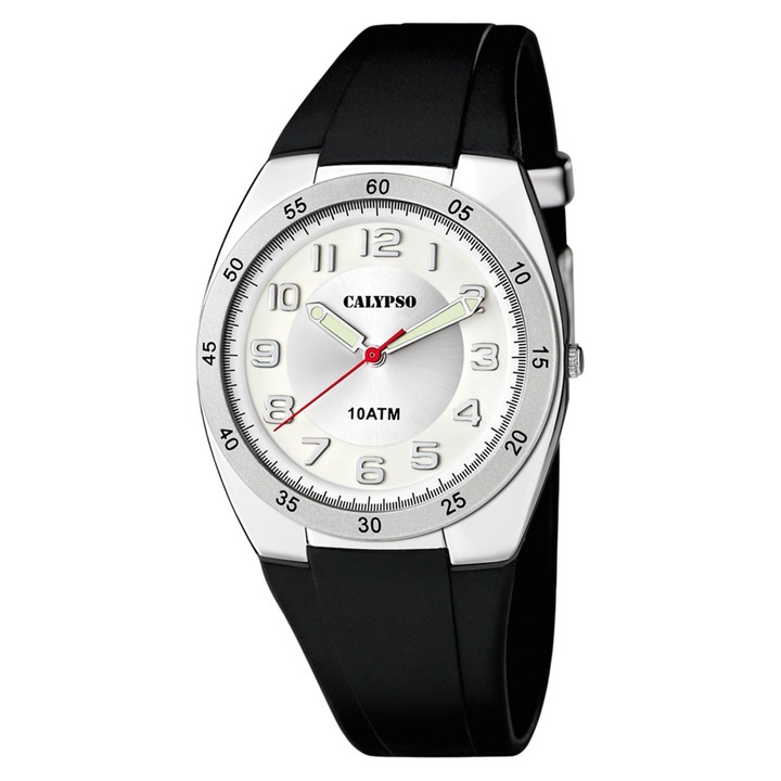 Ceas barbatesc Calypso K5753-4, cadran argintiu