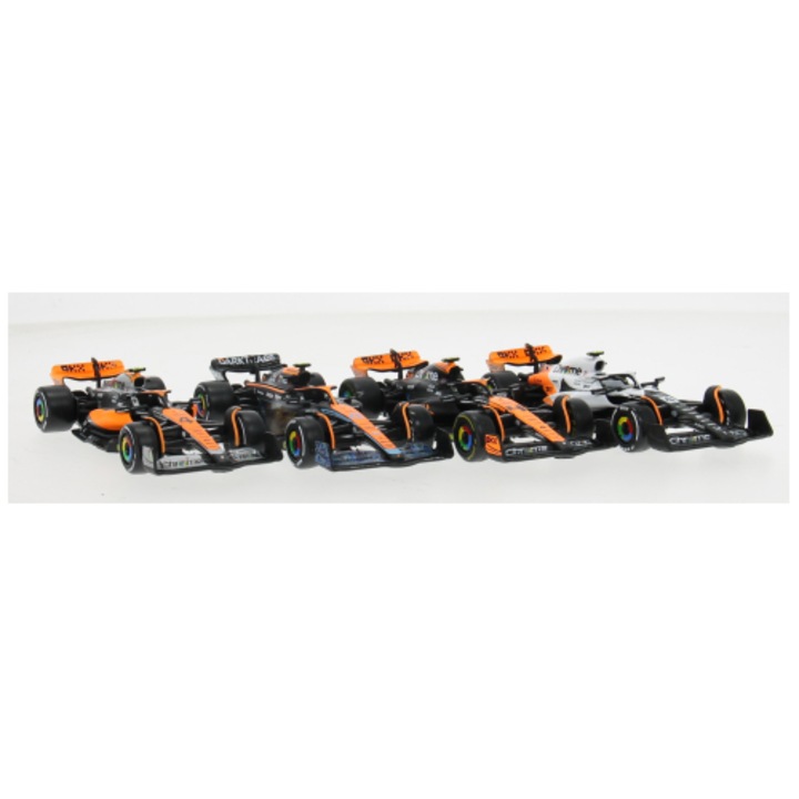 Autómodell szett Formula 1 #4 Lando Norris McLaren 2022-2023 - 1/43 Bburago