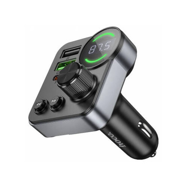 Зарядно устройство Hoco Авто E86 48W 3A 1 x USB-C - 2 x USB-A Черен