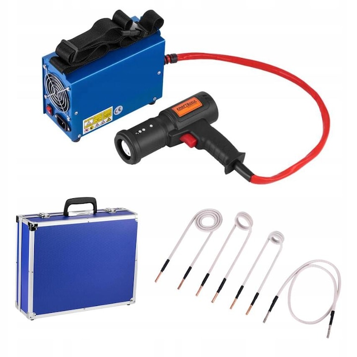 Индукционен нагревател за разхлабване на винтове, гайки, пръти, корозирали панти, 2000 W, Kraft