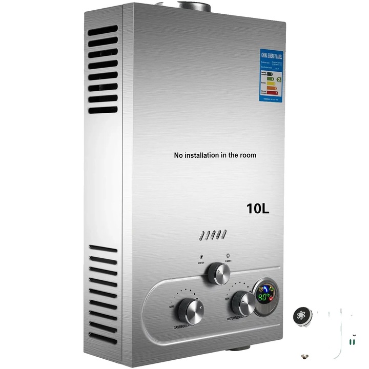 Incalzitor de apa instant, 10L, 20KW, montare pe perete, din otel inoxidabil