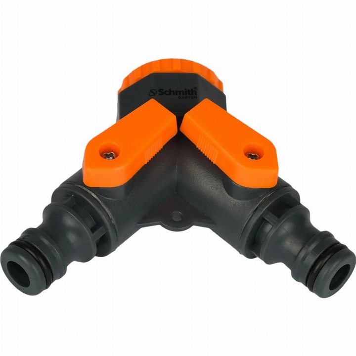 Distribuitor Apa Furtun Gradina cu doua cai si supape Schmith