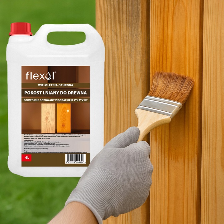 IMPREGNANT PENTRU LEMN 4L ECOLOGIC ULEI DE IN DURABIL SI EFICIENT Flexol