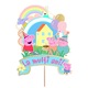 Topper Tort Peppa Pig – Carton Lucios, Set 8 buc 13–17 cm | Petrecere Copii
