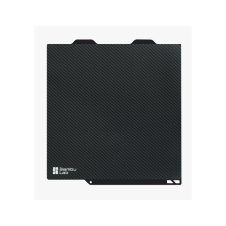 Bambu Lab placa de printare imprimanta 3D A1 mini, efect 3D, textura Carbon Fiber Surface