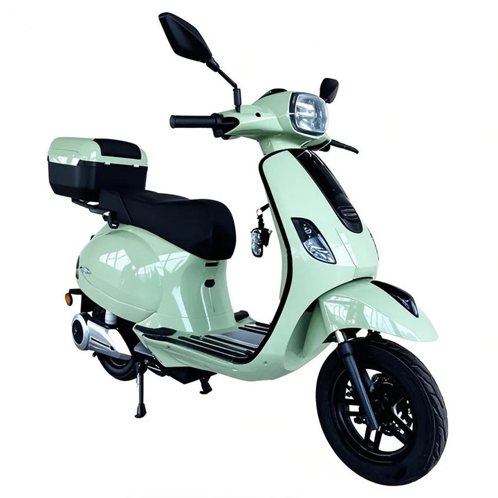 Scuter Electric N-Moto EL3 – Motor Bosch 1000W, Dimensiuni 1760×540×1130mm, Greutate 65Kg, Viteza Max. 45 km/h, Autonomie 60 km, Baterii 72V, APP, GPS, Carte RAR (C.I.V) + Tricou N-Moto