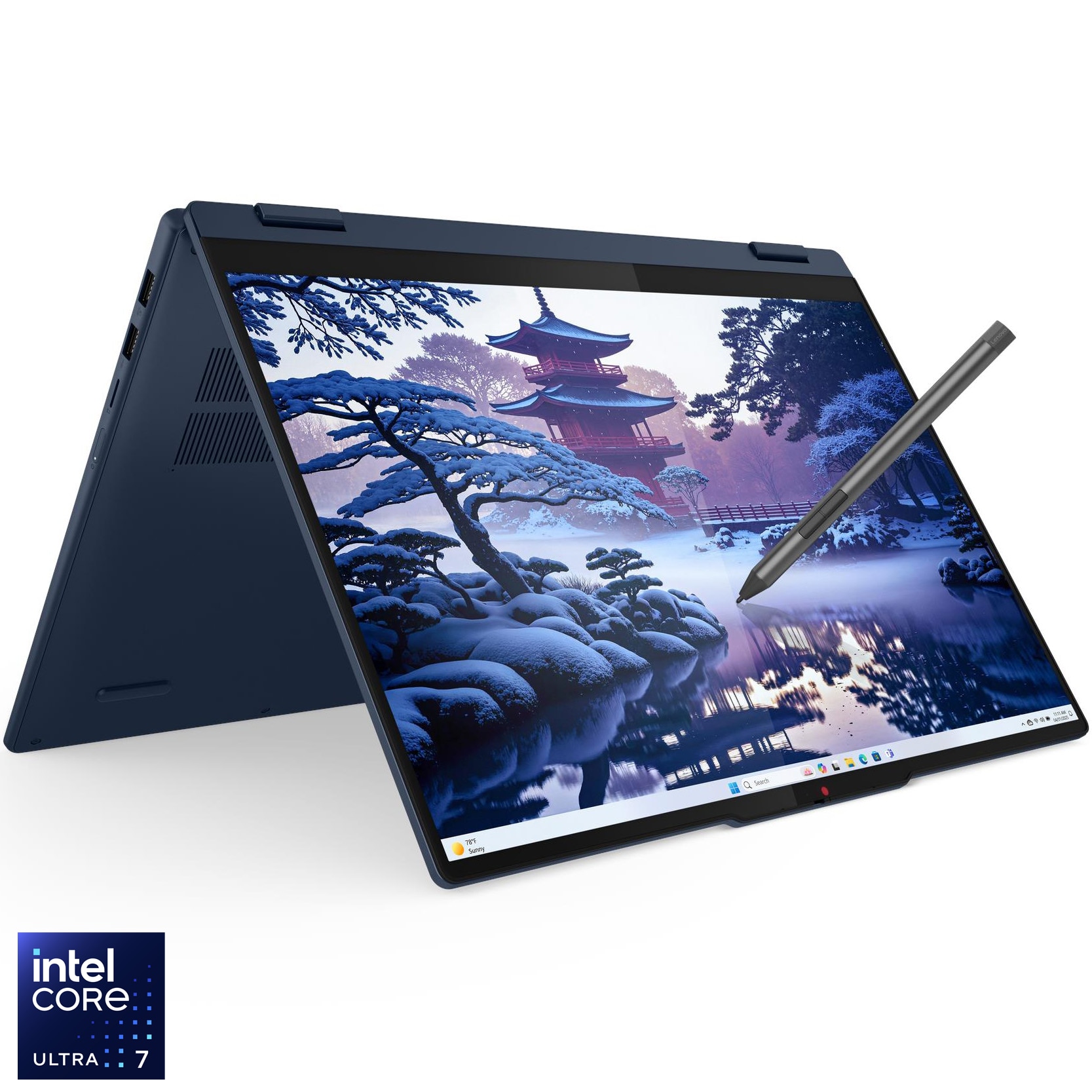 Laptop Lenovo IdeaPad 5 2-in-1 16IAL10 cu procesor Intel® Core Ultra 7 255H pana la 5.1GHz, 16" WUXGA, IPS, Touch, 16GB LPDDR5x RAM, 1TB SSD, Intel® Arc™ Graphics, Windows® 11 Home