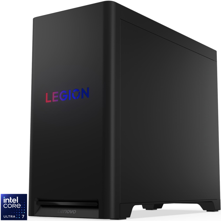 Sistem Desktop PC Gaming Lenovo Legion T5 30IAX10 cu procesor Intel® Core Ultra 7 255HX pana la 5.2GHz, 32GB DDR5, 1TB SSD, NVIDIA® GeForce RTX™ 5070 12GB GDDR7, No OS, Eclipse Black, 3y on-site Premium Care