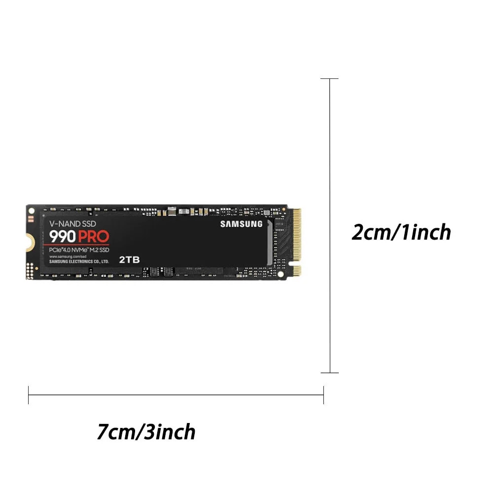 新品 Samsung SSD 990 PRO 2TB M.2 2280 SSD Samsung 990 PRO 2TB PCI Express 4.0 x4 M.2 2280 - PC Garage
