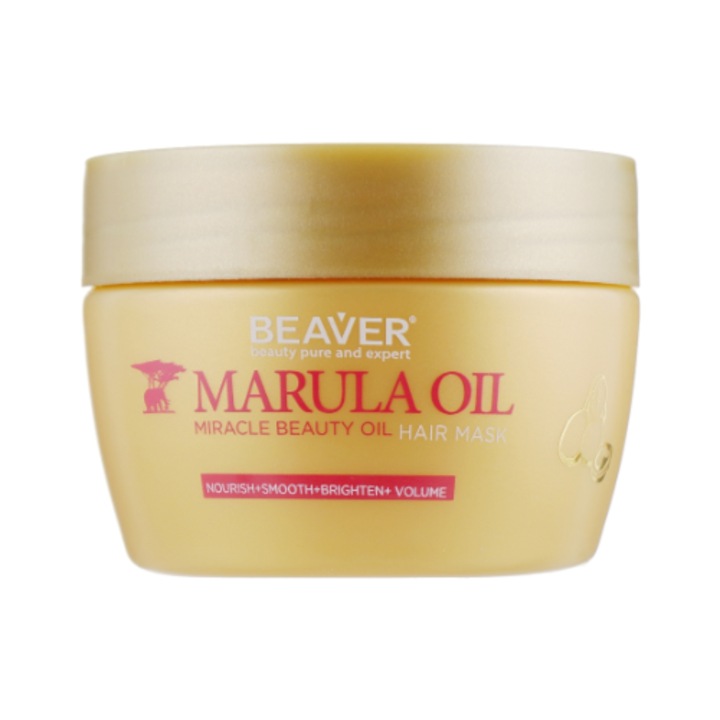 Masca Stralucire si volum cu ulei Marula Beaver 250 ml