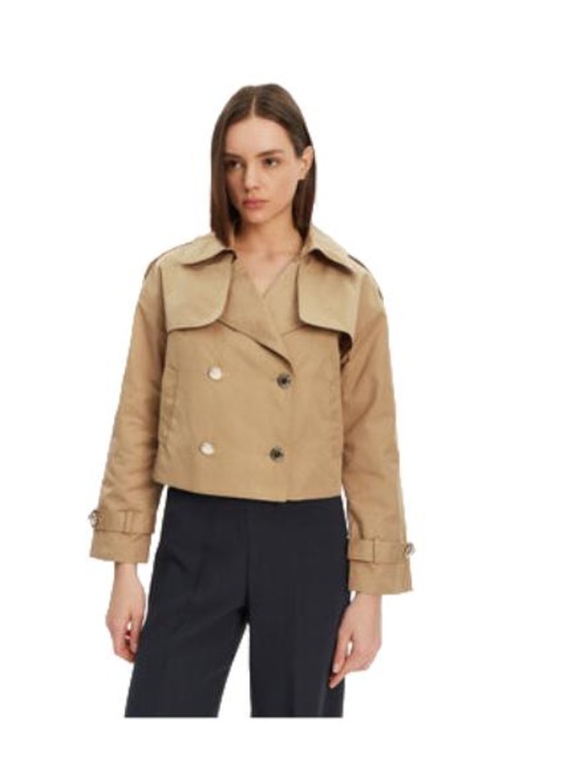 Női kabát, Morgan, pamut és poliészter, bézs