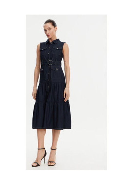 Rochie Morgan, model RNAUTICA 305, bumbac, albastru marin