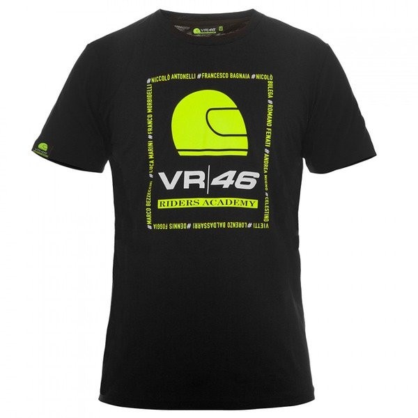 Tricou VR46 Riders Academy S Negru
