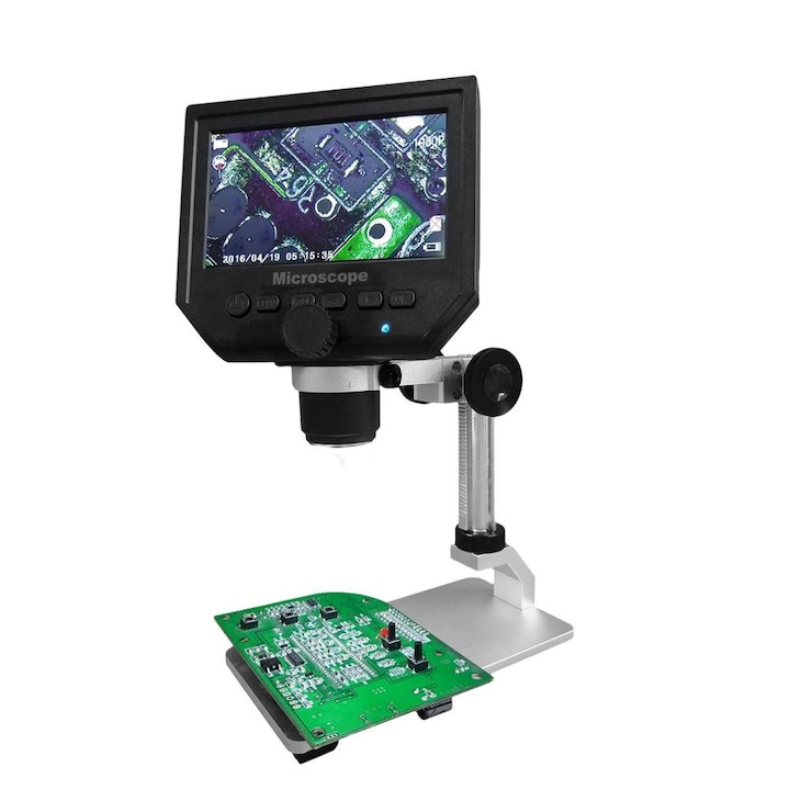 Phuture® Hordozható Digitális Elektronikus Mikroszkóp, 4,3 Hüvelykes LCD-Kijelzővel, 1-600X Képnagyítással