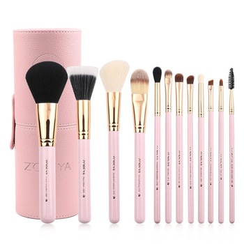 Set 12 pensule machiaj profesionale Pink Limited 100% cruelty-free - ZOREYA Set 12 pensule machiaj profesionale Pink Limited 100% cruelty-free - ZOREYA