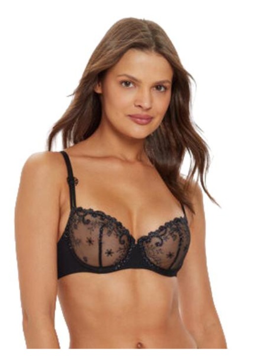 Simone PERELE-12X330 melltartó, 62% poliamid, 22% elasztán, fekete, 70D EU