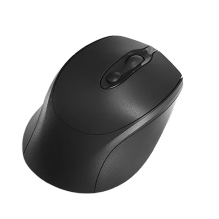 Безжична Bluetooth мишка, NUEEK, Bluetooth и USB безжична връзка за приемник, регулируема 800/1200/1600DPI, безшумна, подходяща за компютър, лаптоп, таблет, мобилен телефон, черна